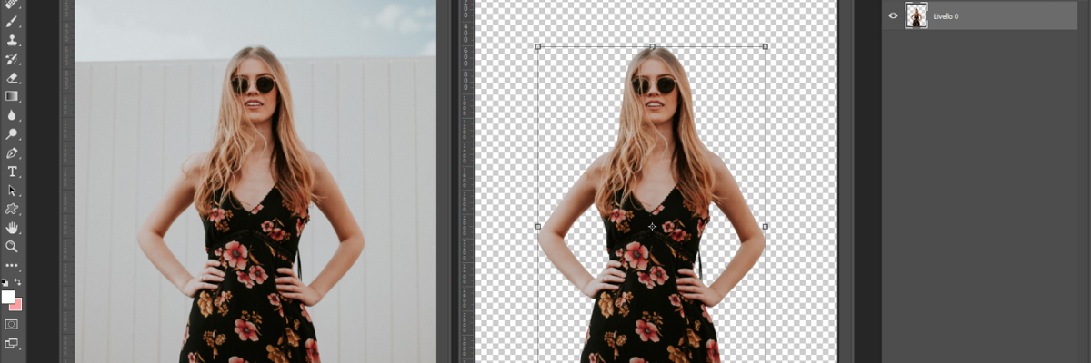 como borrar el fondo a una imagen en photoshop