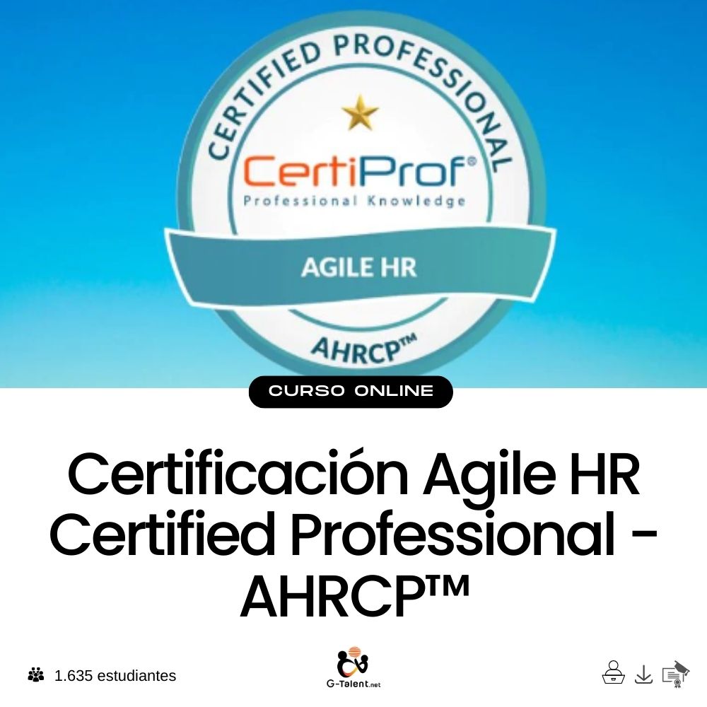 Certificación Agile HR Certified Professional - AHRCP™ - 0