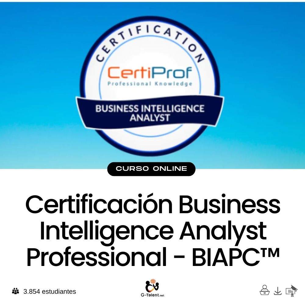 Certificación Business Intelligence Analyst Professional - BIAPC™ - 0