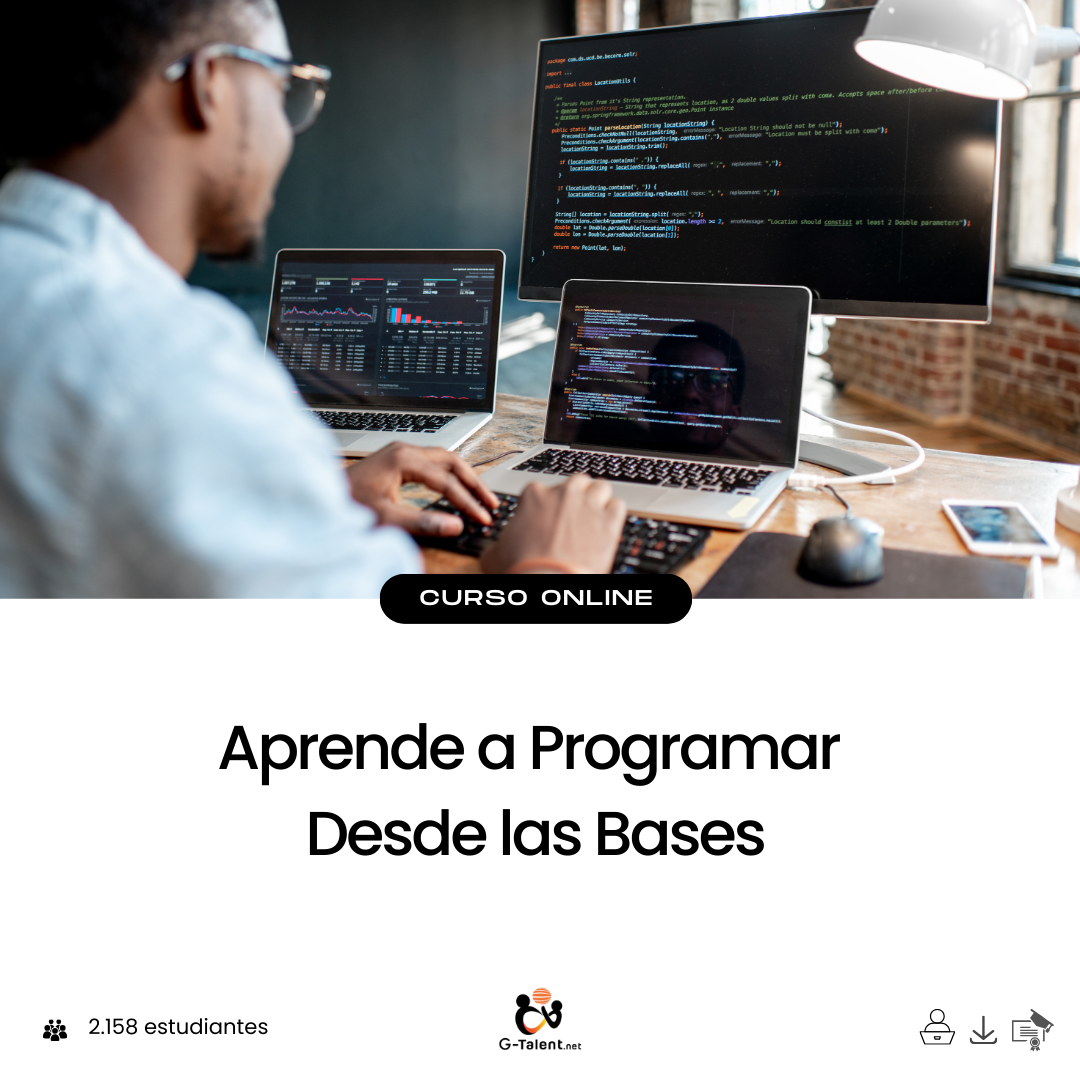 Curso aprende a programar desde las bases - Fundamentos de programación para principiantes