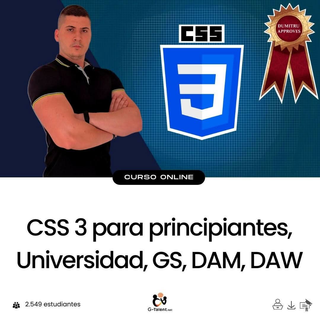 Curso CSS3 para principiantes - Aprende diseño web desde cero