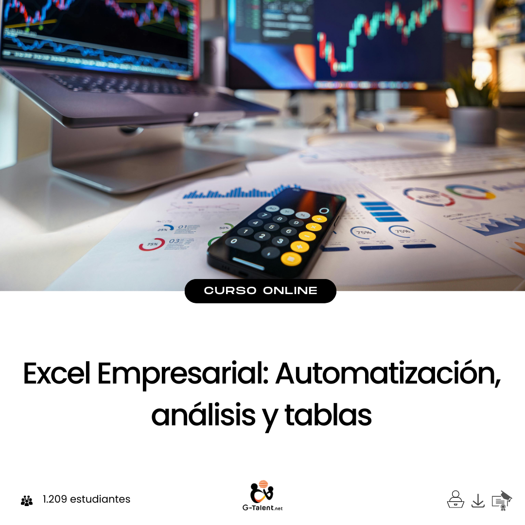 Curso Excel Empresarial - Automatización, análisis y tablas dinámicas para profesionales
