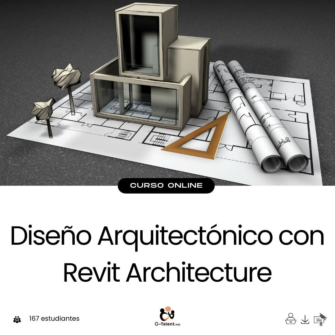 Modelo arquitectónico en 3D creado en Revit, mostrando estructura, muros y elementos detallados en vista realista y técnica