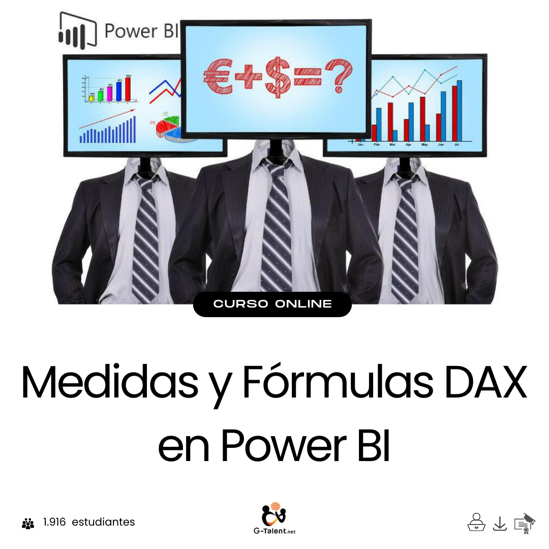 Curso medidas y fórmulas DAX en Power BI - Aprende cálculos avanzados y reportes profesionales