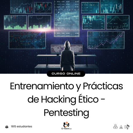 Entorno de laboratorio con herramientas de pentesting activas como Nmap, Metasploit o Wireshark, ejecutando análisis sobre una red objetivo en entorno controlado