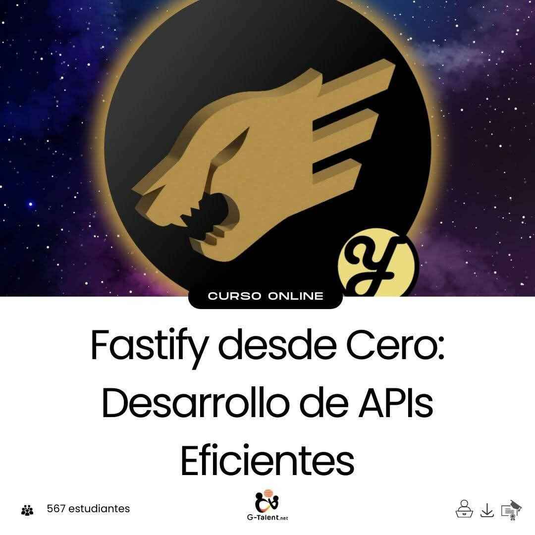 Editor de código con una API desarrollada en Fastify, mostrando rutas, validación de esquemas y respuesta JSON rápida en consola