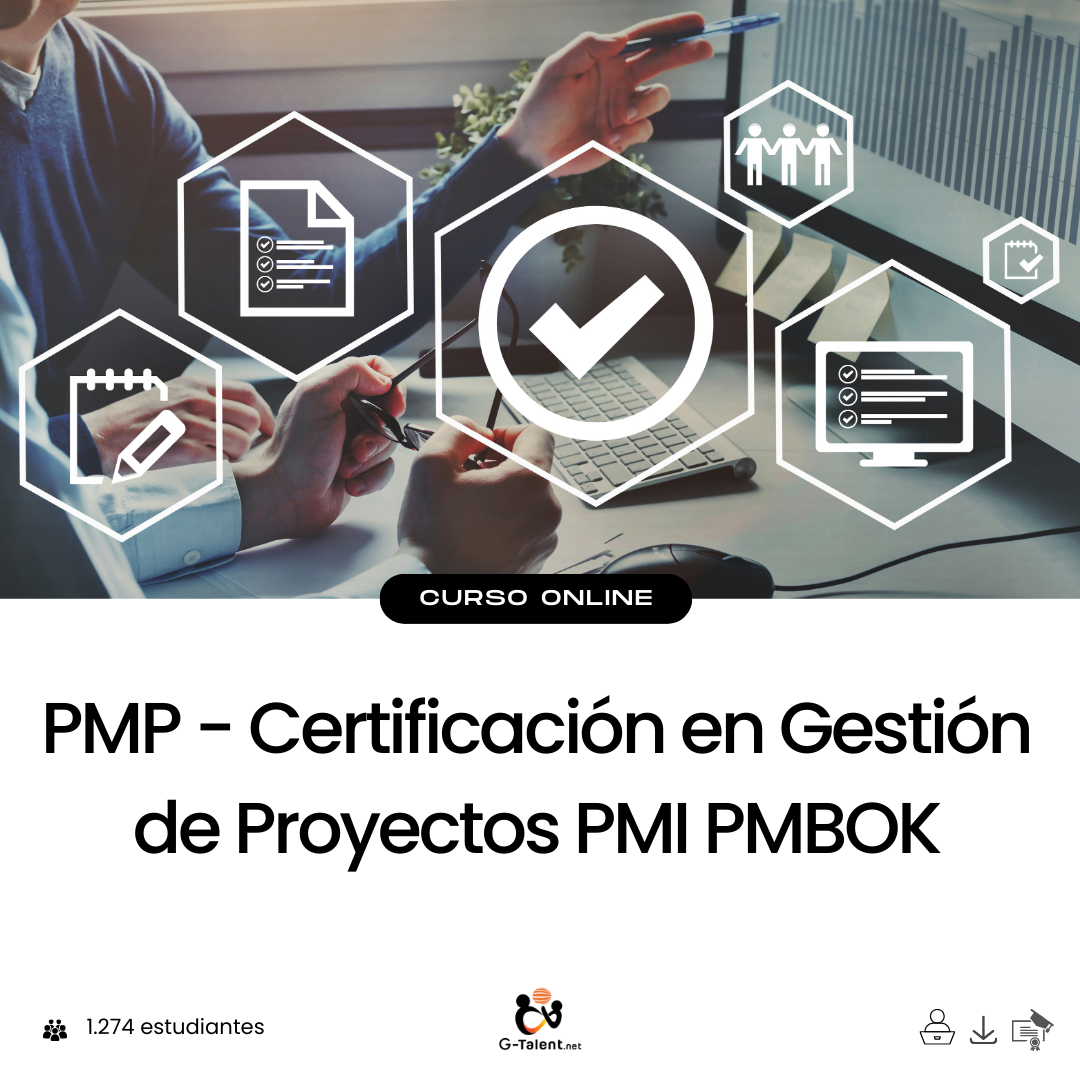 Curso PMP certificación en gestión de proyectos PMI PMBOK