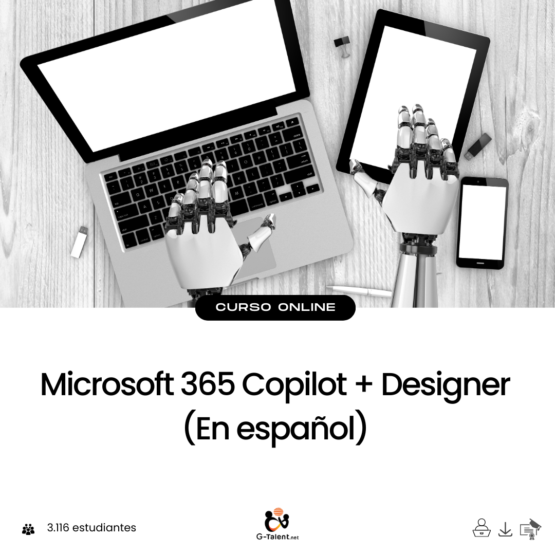Curso Microsoft 365 Copilot + Designer - Creatividad y productividad con inteligencia artificial