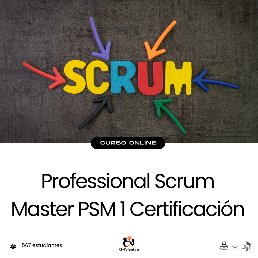 Curso Professional Scrum Master PSM 1 - Certificación y prácticas ágiles