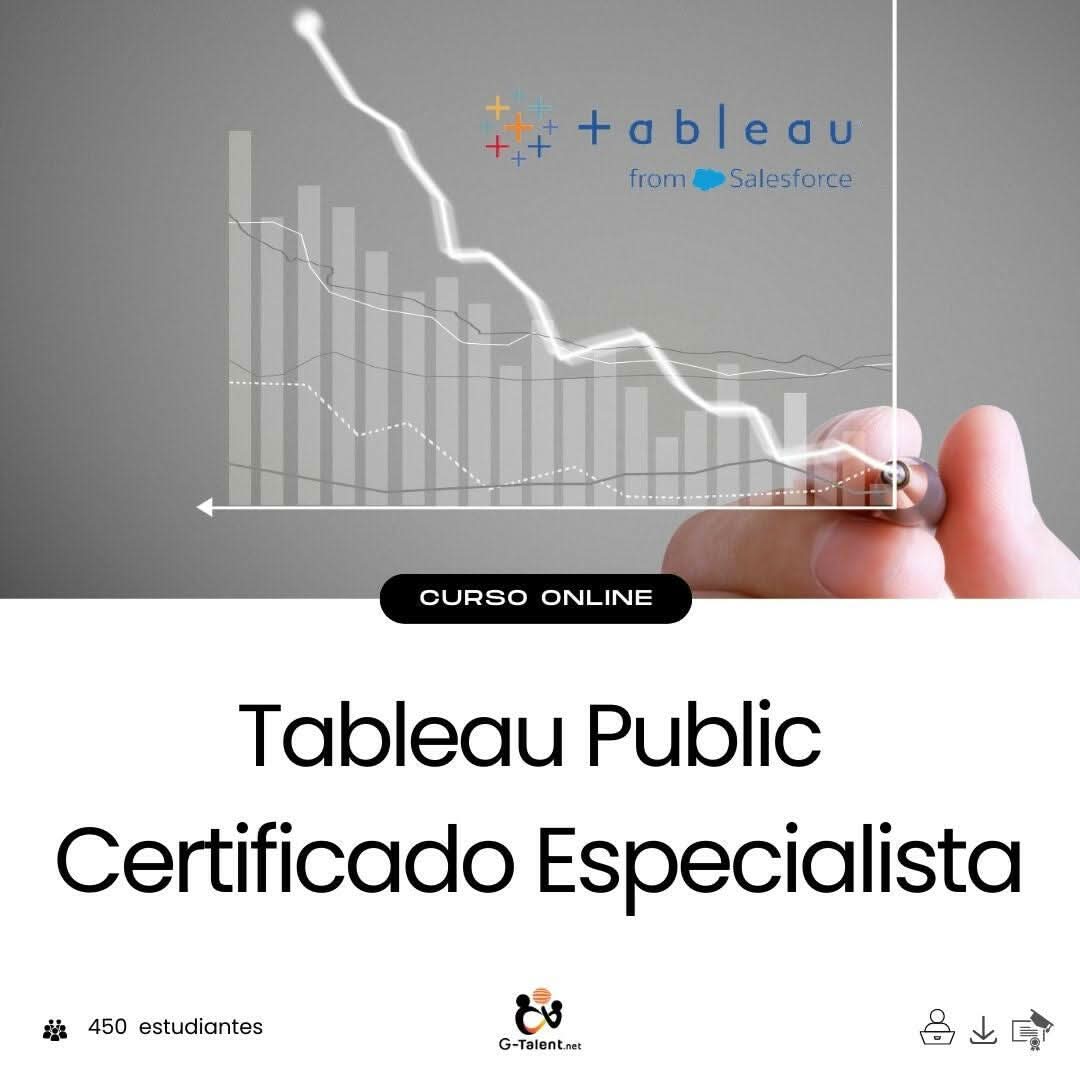 Curso Tableau Public certificado especialista - Aprende visualización de datos y análisis profesiona