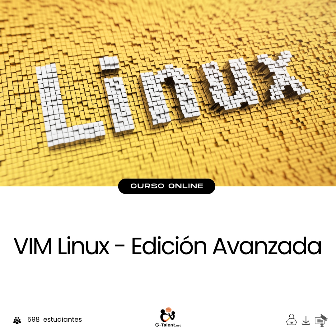 Terminal de Linux abierta con Vim ejecutando comandos de edición avanzada sobre archivos de configuración o código fuente