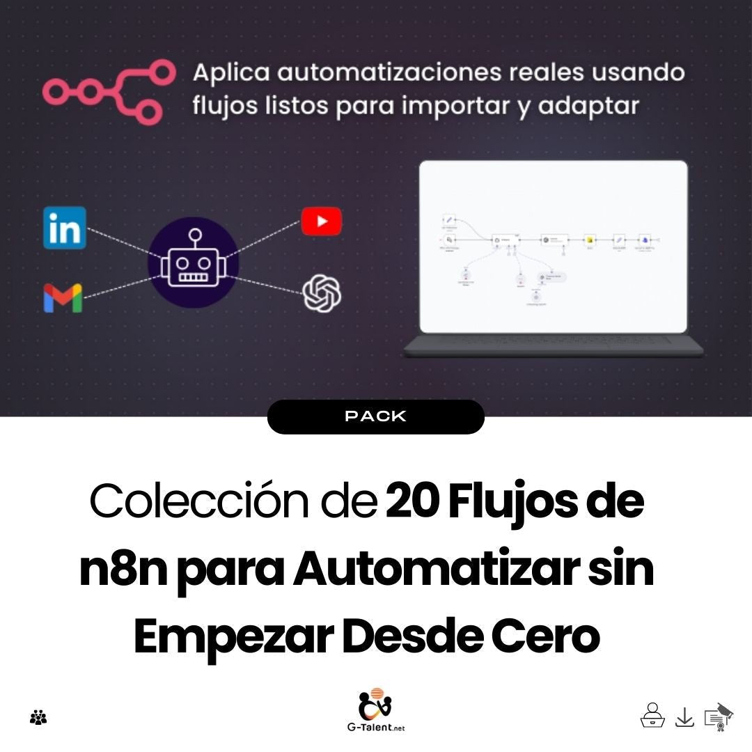 Colección de 20 Flujos de n8n para Automatizar sin Empezar Desde Cero - G - Talent.Net