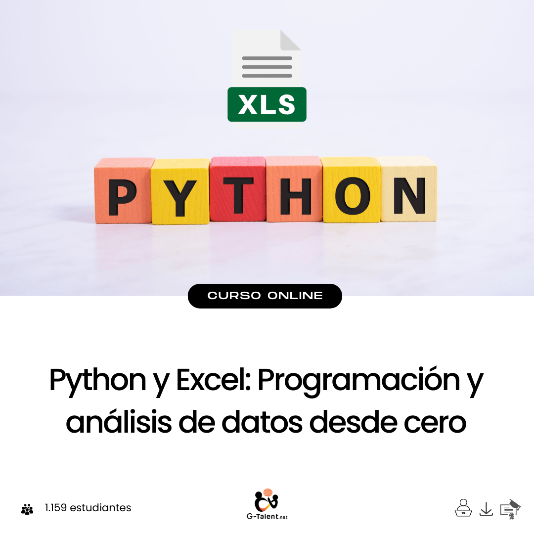 Python y Excel: Programación y análisis de datos desde cero - G - Talent.Net