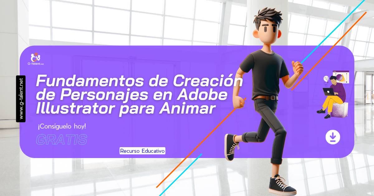 Ebook Fundamentos de Creación de Personajes en Adobe Illustrator para Animar - G-Talent.Net