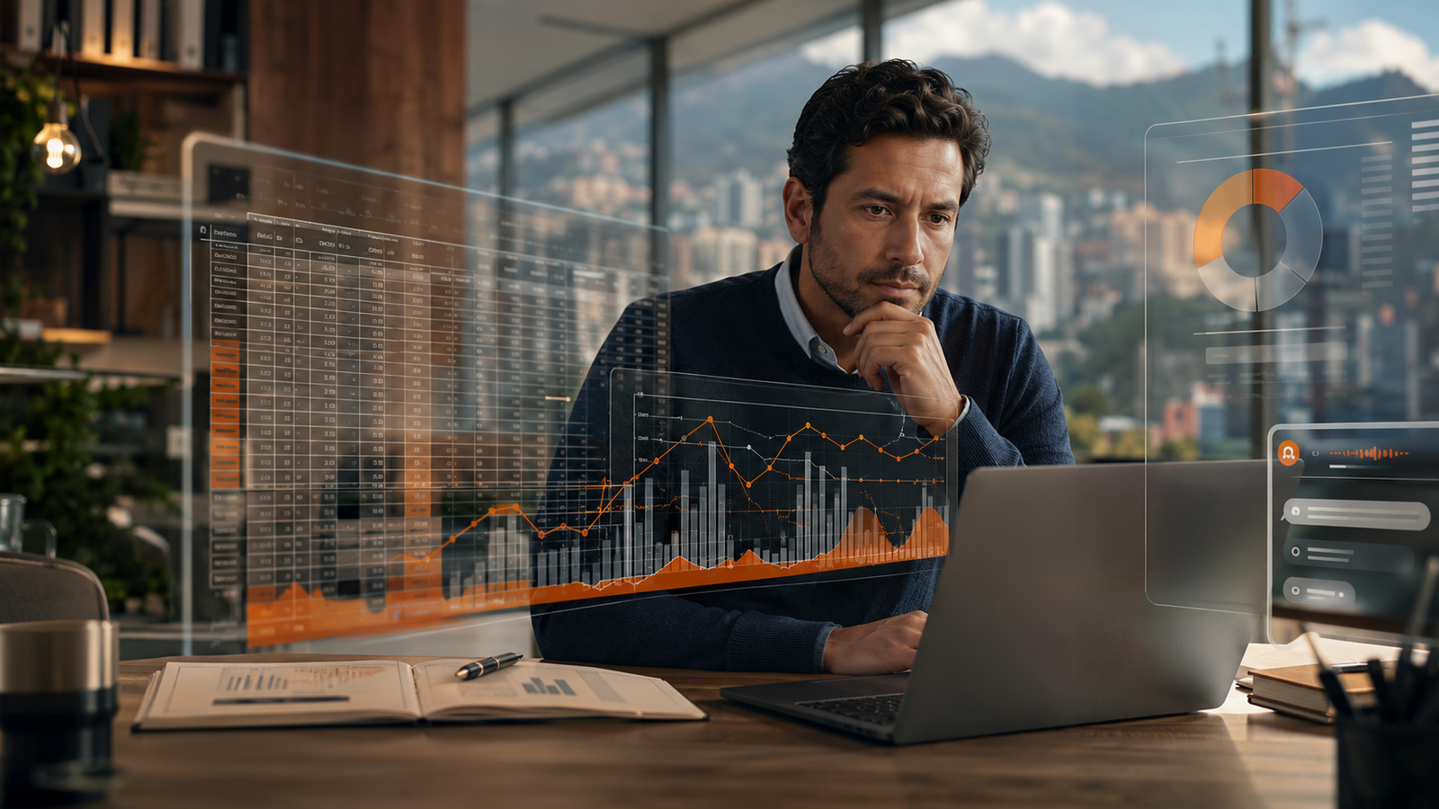 Flujo de caja proyectado en Colombia 2026 con Excel e inteligencia artificial para pymes