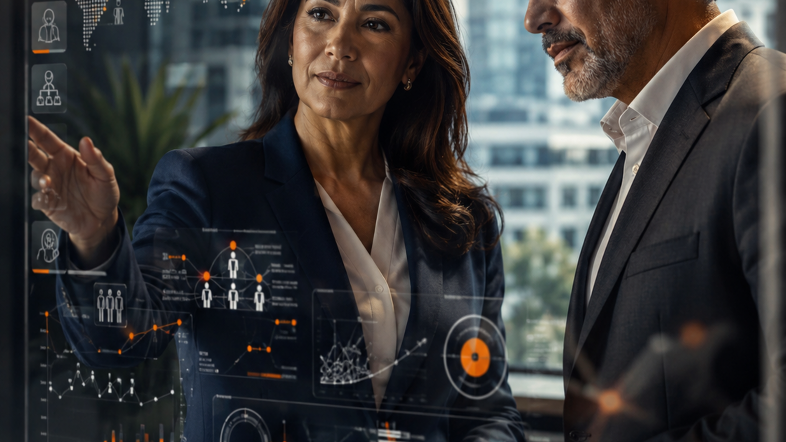 HR Business Partner en Latinoamérica analizando people analytics, brechas de habilidades y estrategia de talento