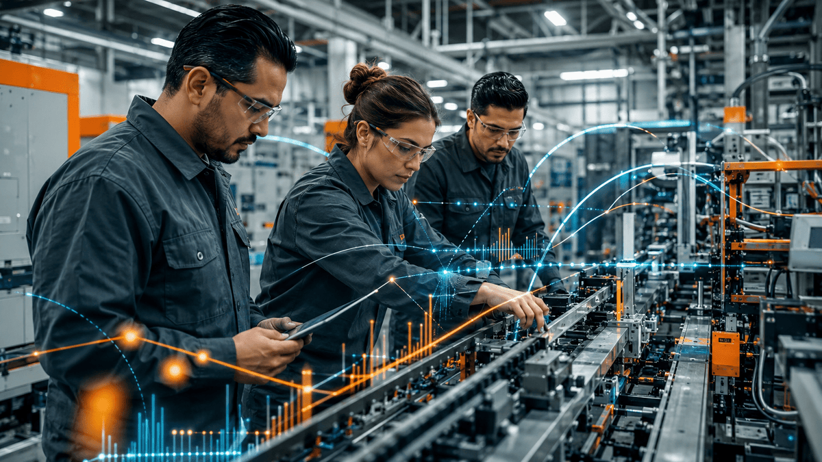 IA en la manufactura mexicana 2026: 7 casos de uso y plan de capacitación - G-Talent.Net