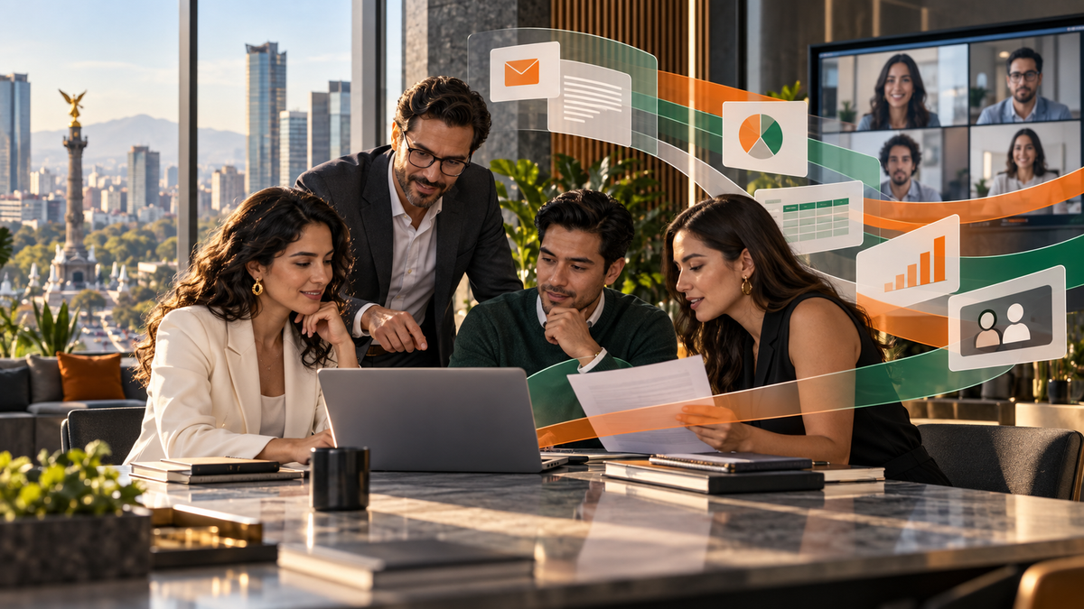 Equipo profesional en México integra Microsoft 365 Copilot en documentos, datos y reuniones
