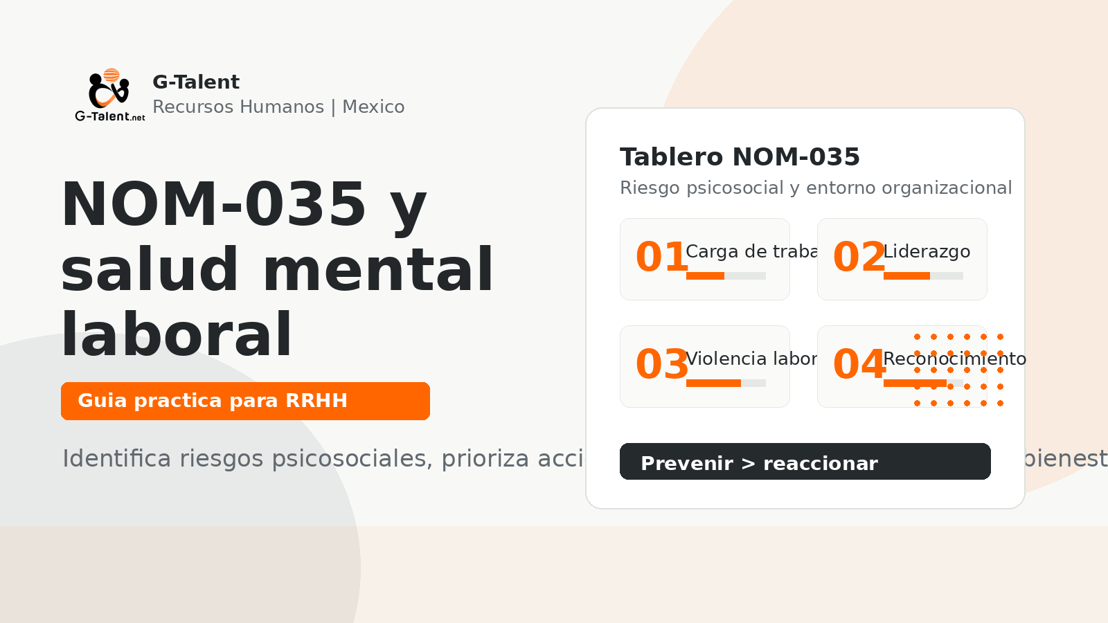 NOM-035 y salud mental laboral en México: guía práctica para RRHH - G-Talent.Net