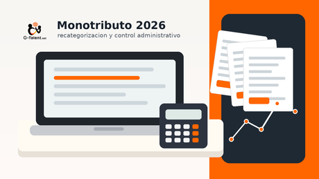 Recategorizacion del monotributo en Argentina 2026 con documentos administrativos y calculadora