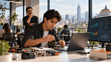 Primer empleo tech en México en 2026: habilidades, proyectos y plan de 30 días - G-Talent.Net