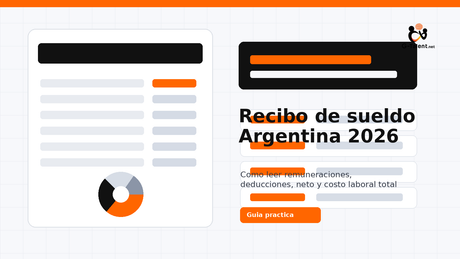 Nuevo recibo de sueldo en Argentina 2026 con conceptos de remuneración, deducciones y costo laboral total - G-Talent.Net