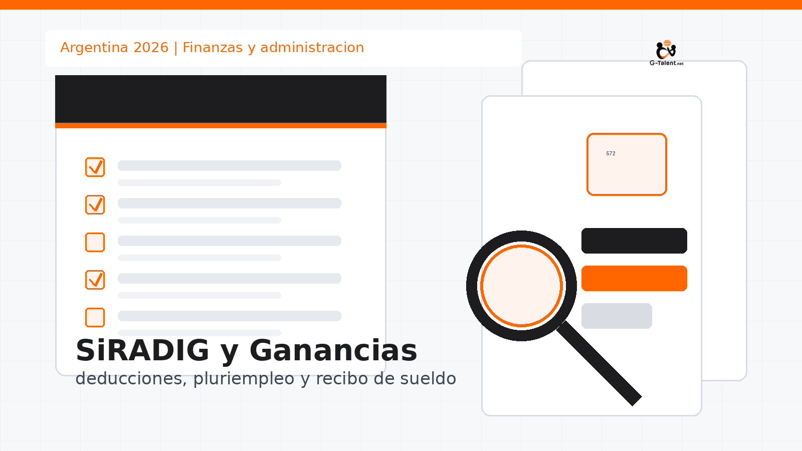 SiRADIG 2026 en Argentina: qué cargar, cuándo actualizarlo y cómo revisar Ganancias en tu recibo - G-Talent.Net