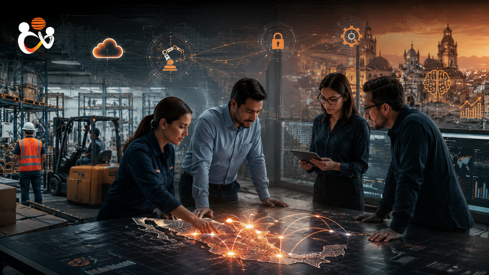 Talento digital para nearshoring en México 2026 con habilidades de IA datos cloud y ciberseguridad