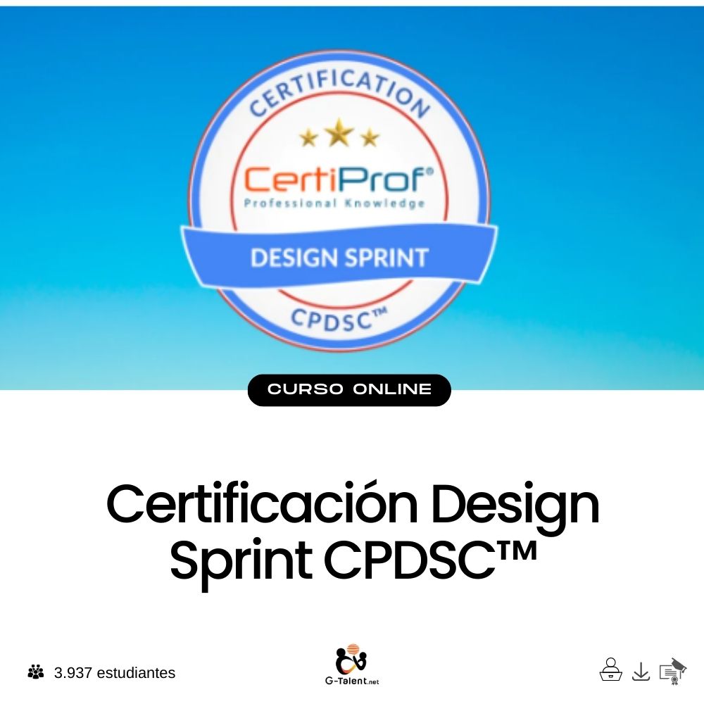 Certificación Design Sprint CPDSC™