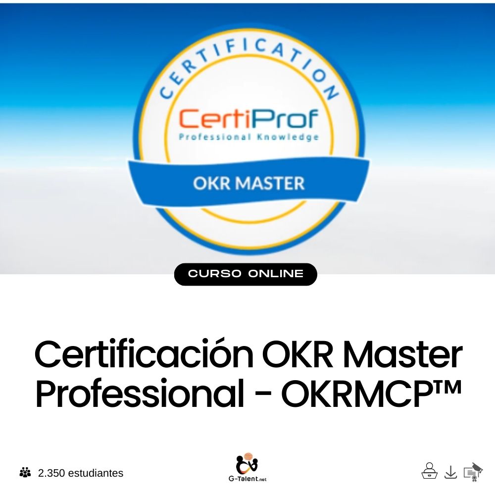 Certificación OKR Master Professional - OKRMCP™