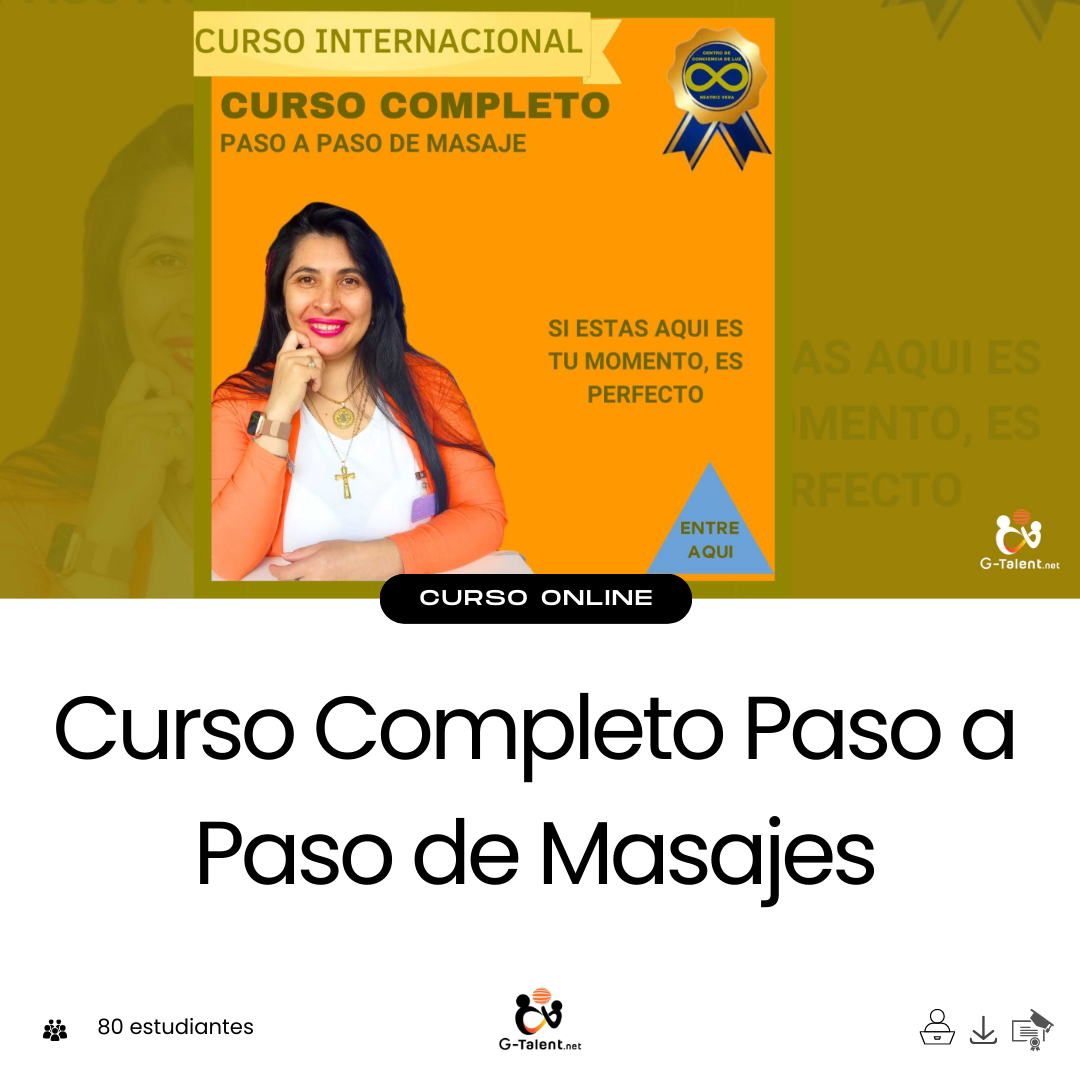 Curso completo de masajes paso a paso - Técnicas para principiantes y profesionales