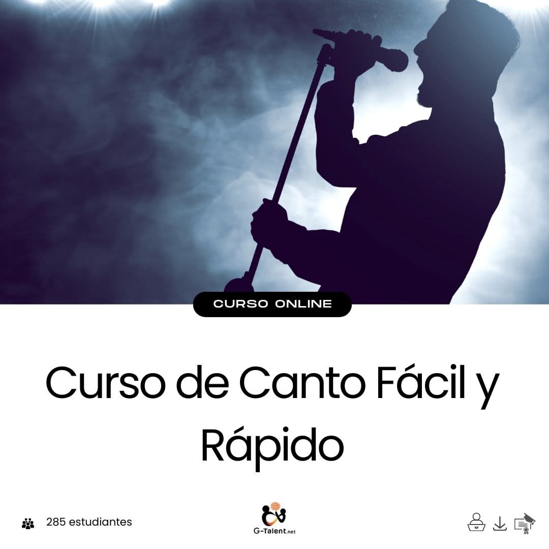 Curso de canto fácil y rápido - Técnicas vocales para principiantes y aficionados