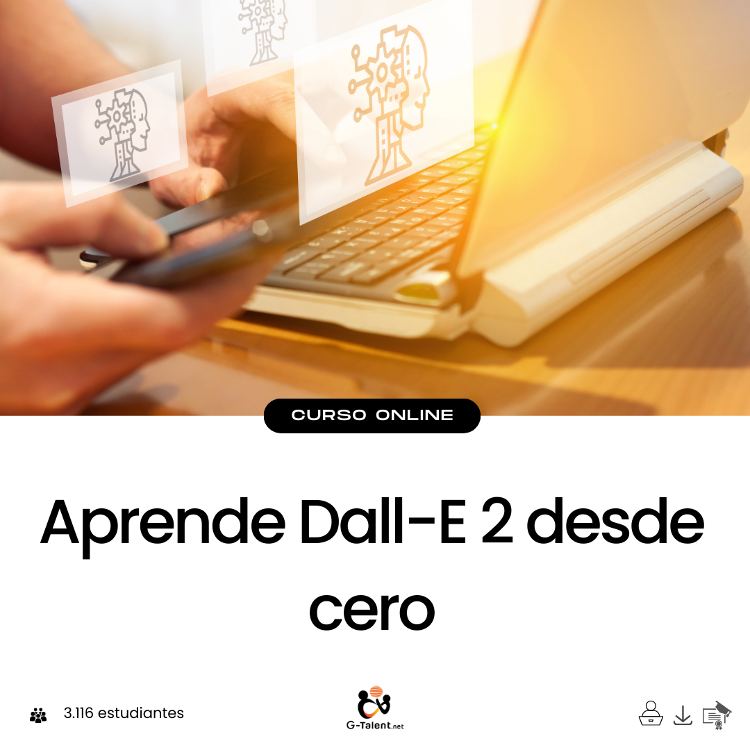 Interfaz de DALL·E 2 generando ilustraciones creativas a partir de texto, con resultados artísticos y variados en pantalla