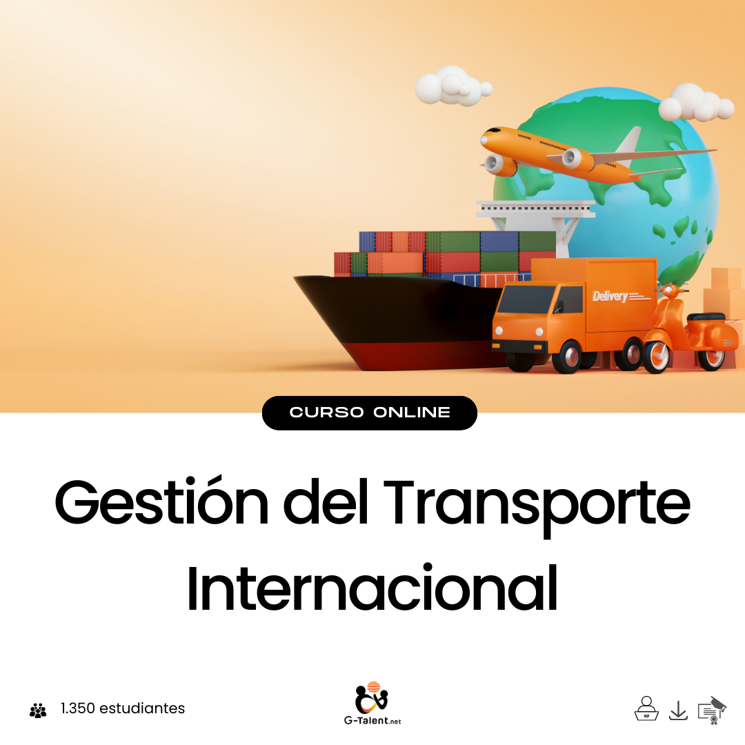 Contenedores en puerto internacional con buque en carga, camiones y avión despegando, representando la logística multimodal