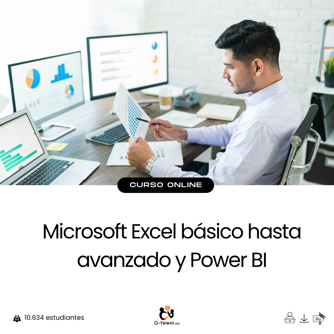 Microsoft Excel básico hasta avanzado y Power BI