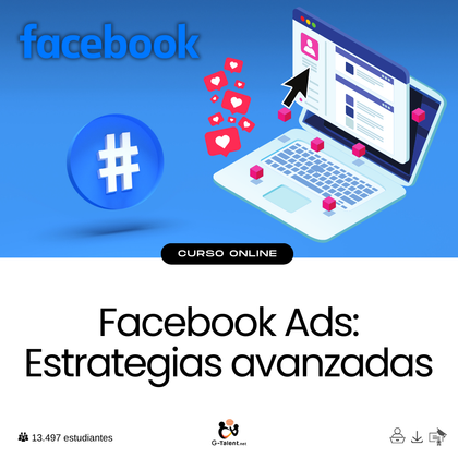 Administrador de anuncios de Facebook mostrando campañas activas con segmentación detallada, gráficos de rendimiento y embudos de conversión