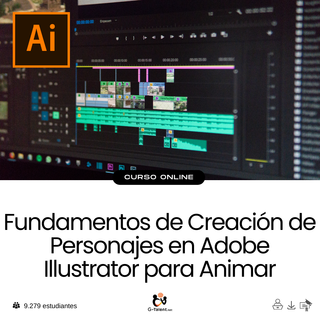 Fundamentos de Creación de Personajes en Adobe Illustrator para Animar