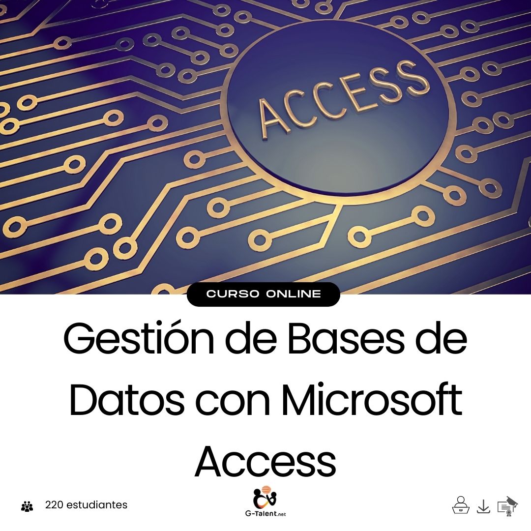 Interfaz de Microsoft Access con tablas, formularios y consultas relacionales abiertas en un entorno de gestión de base de datos