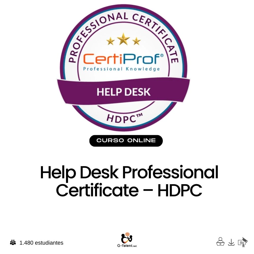 Help Desk Professional Certificate – HDPC