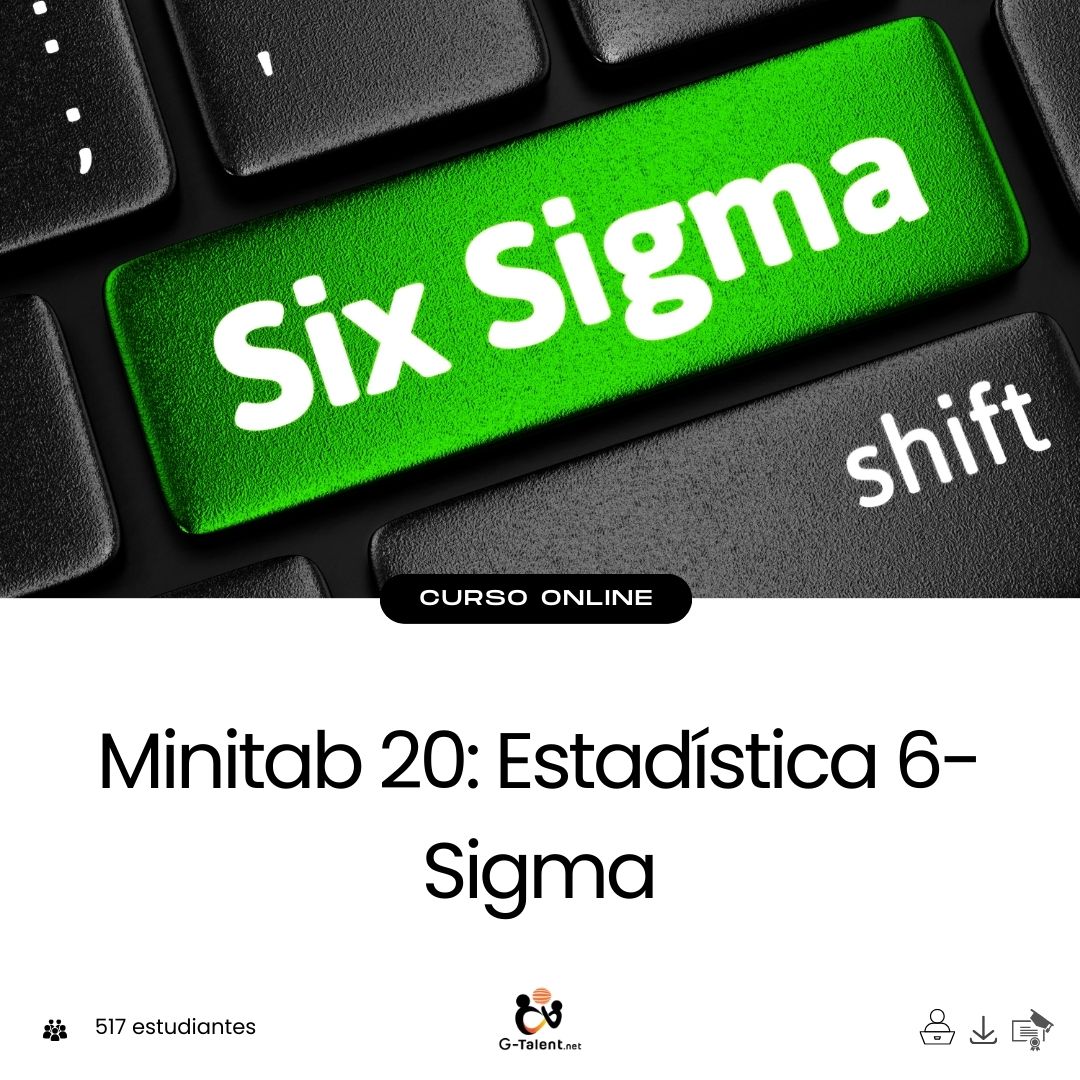 curso Minitab 20: Estadística 6-Sigma enseña el uso de Minitab 20 