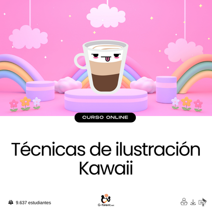 Técnicas de ilustración Kawaii.