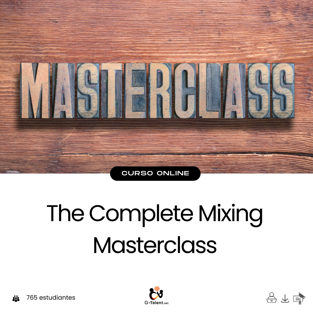 Mesa de mezcla digital con ecualizadores activos y productor ajustando niveles en un DAW
