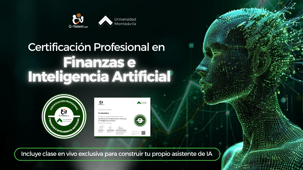 Certificación Profesional en Finanzas con Inteligencia Artificial - G - Talent.Net