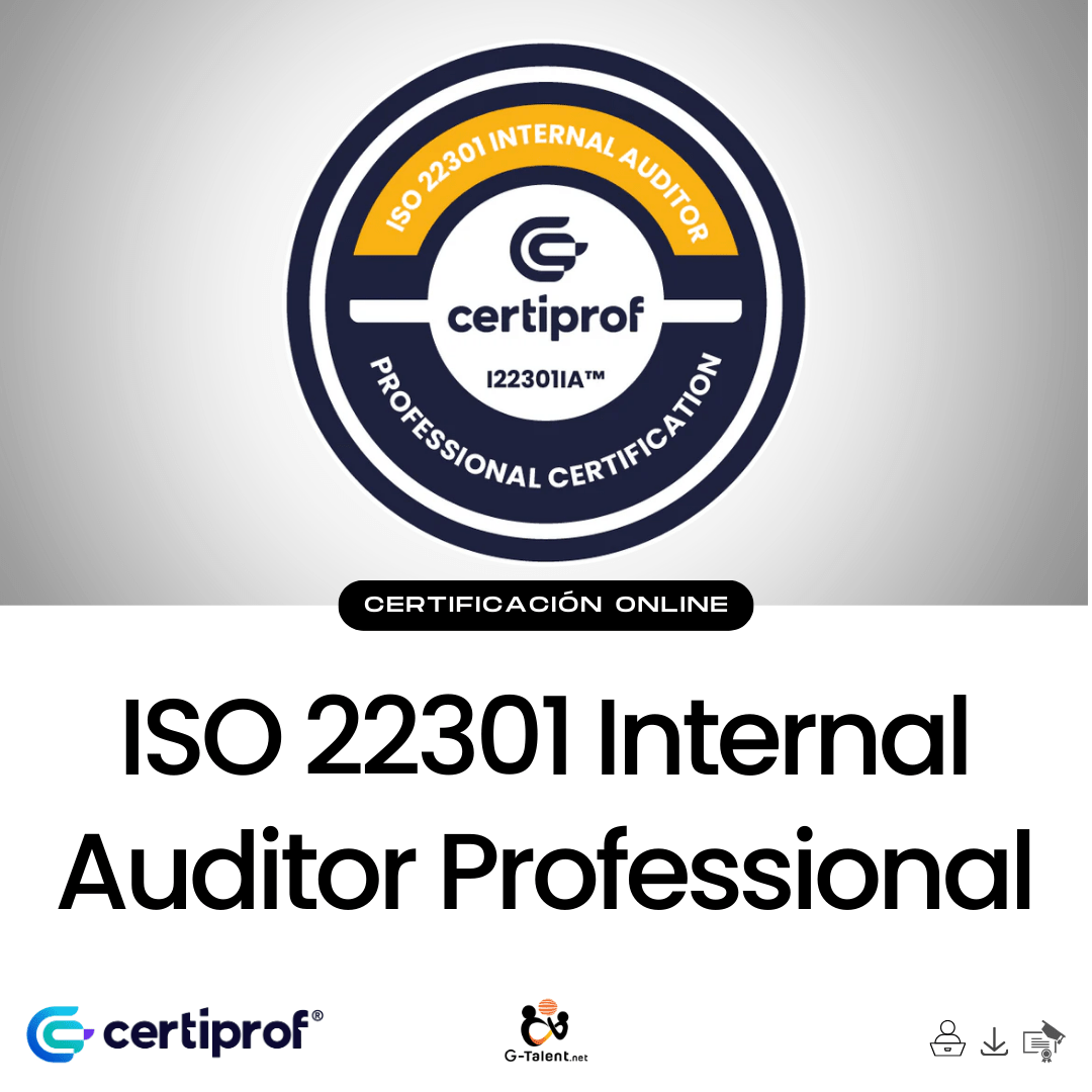 Certified ISO 22301 Internal Auditor - I22301IA - G - Talent.Net