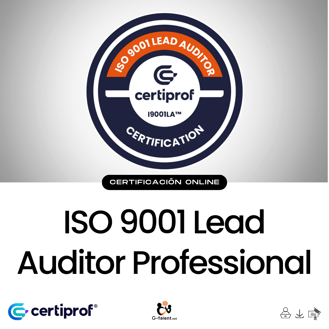 Certified ISO 9001:2015 Lead Auditor - I9001LA - G - Talent.Net