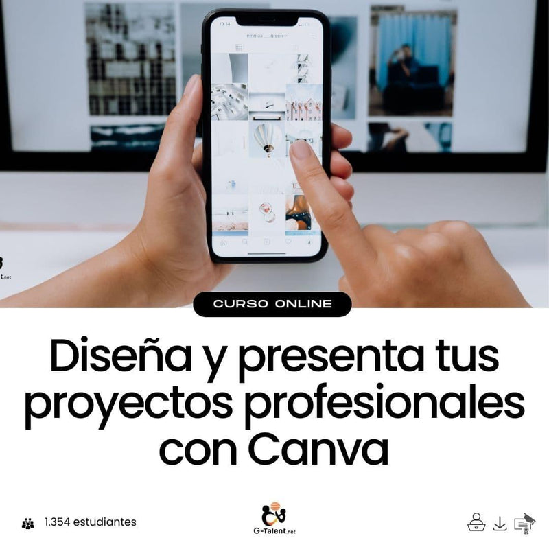 Diseña y Presenta tus Proyectos Profesionales con Canva - G - Talent.Net