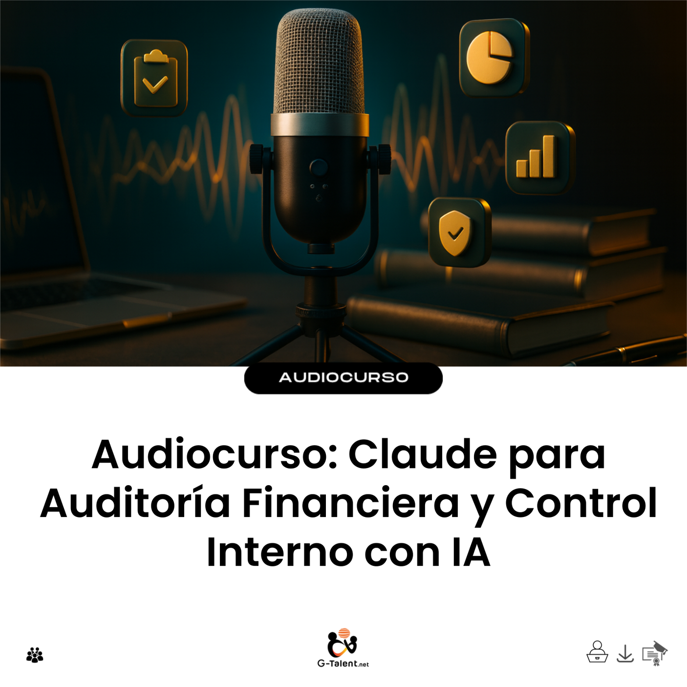 Audiocurso: Claude para Auditoría Financiera y Control Interno con IA - portada cuadrada
