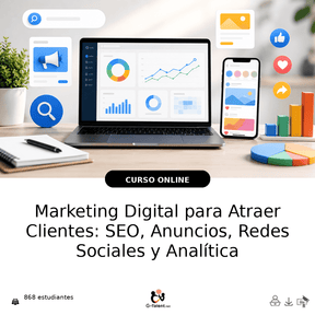 Marketing Digital para Atraer Clientes: SEO, Anuncios, Redes Sociales y Analítica - G-Talent.Net