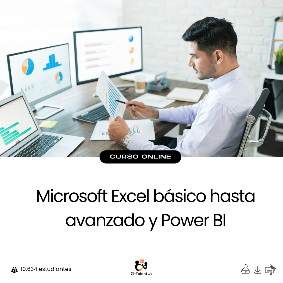 Microsoft Excel básico hasta avanzado y Power BI - G - Talent.Net