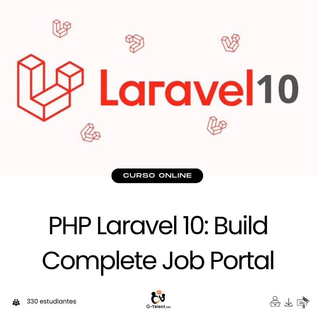PHP Laravel 10: Build Complete Job Portal - G - Talent.Net